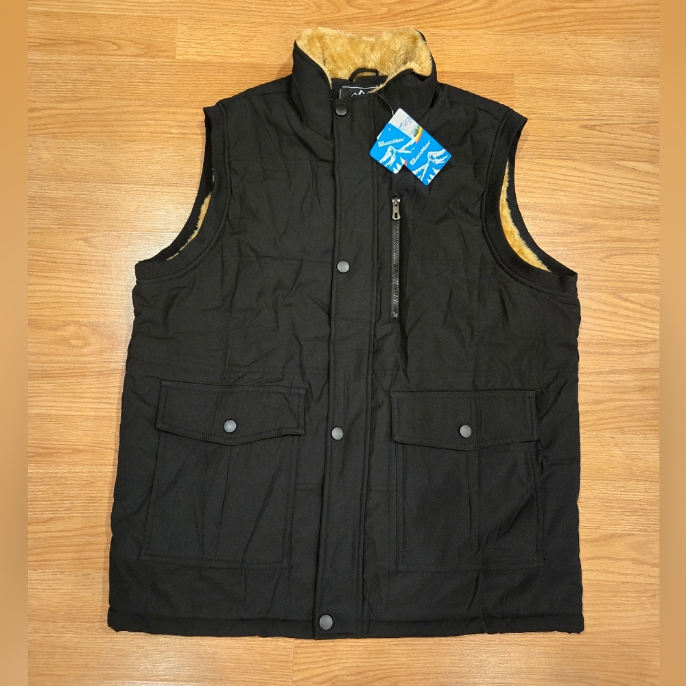 Men's Black Winter Vest